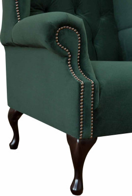 Chesterfield Design Sessel Polster Luxus Textil Couchen Ohrensessel