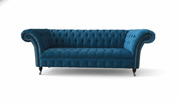 Dreisitzer Couch Polster Chesterfield Sofa Design Sofas Couchen Textil