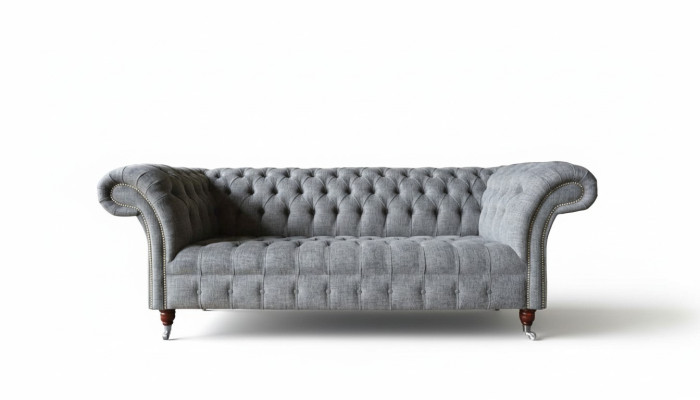 Grau Designer Couch Sofa Dreisitzer Luxus Couchen Möbel Sofas Textil