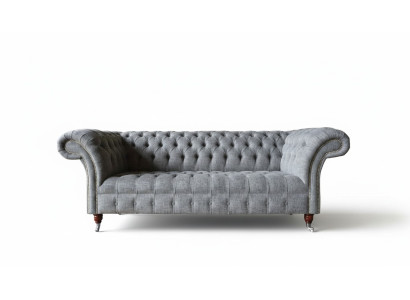 Grau Designer Couch Sofa Dreisitzer Luxus Couchen Möbel Sofas Textil