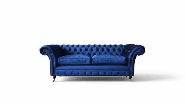 Chesterfield Polster Sofas Design Luxus Couch Sofa 3 Sitzer Textil Couche