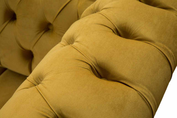 Chesterfield Textil Polster Luxus Sofa Design Couch Sofa 4 Sitzer Neu