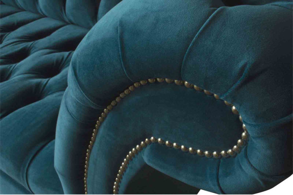 Sofa Dreisitzer Polster 3 Sitzer Sofas Design Luxus Möbel Textil Neu