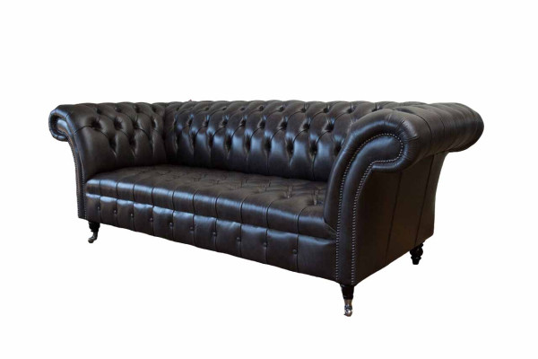 Chesterfield Design Luxus Polster Sofa Modern Couch Sitz Leder Lederosfa