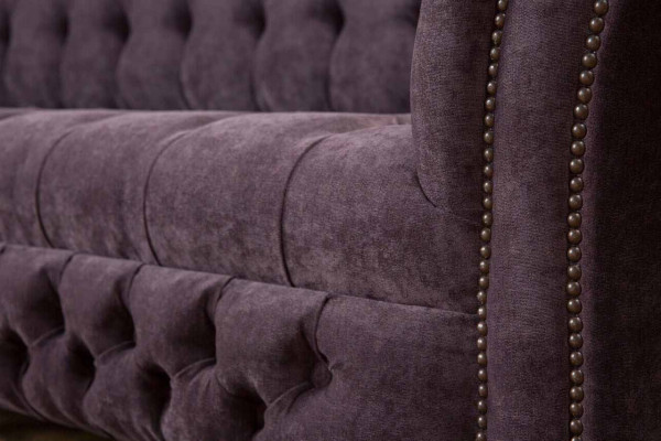 Design Sofa 4 Sitzer Couch Polster Luxus Textil Sofas Chesterfield 