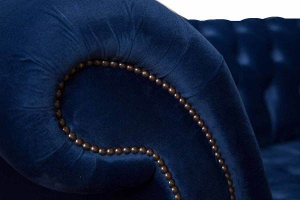 Chesterfield Big Sofa Couch Textil Samt Polster Sofas 4 Sitzer Couchen