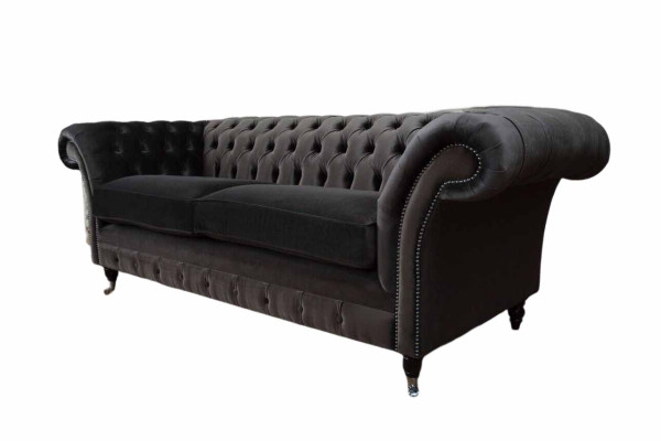 Sofa 3 Sitzer Wohnzimmer Luxus Polster Designer Möbel Chesterfield Neu