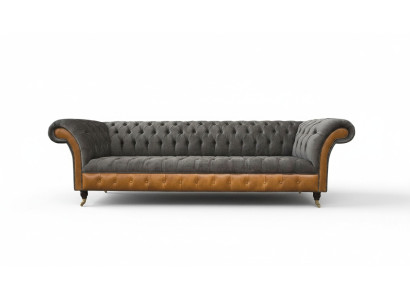 Sofa 4 Sitzer Chesterfield Luxus Couch Big Couchen Polster 300cm Design