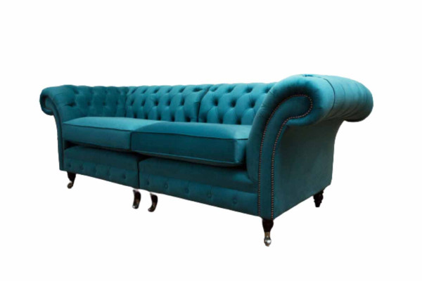 Design Sofa 3 Sitzer Couch Chsterfield Polster Sofas Wohnzimmer Design