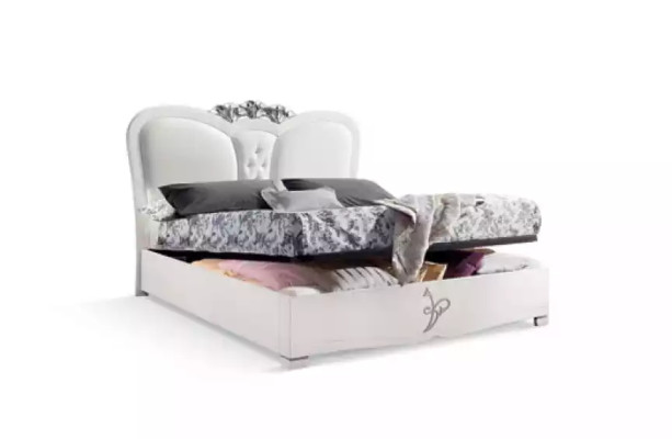 Schlafzimmer Set Bett + 2x Nachttische Betten Italienische Möbel 3tlg.