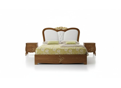 Schlafzimmer Set Bett + 2x Nachttische Betten Italienische Möbel 3tlg.