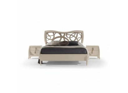 Bett 2x Nachttische 3tlg. Schlafzimmer Design Luxus Schlafzimmer Möbel