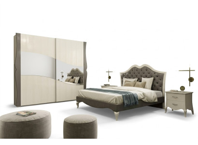 Design Betten Schlafzimmer Bett 2x Nachttische Modern Luxus Möbel 3tlg