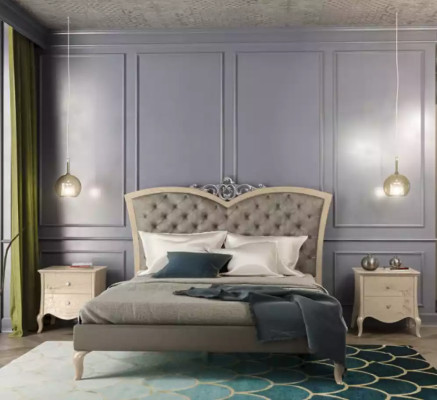 Schlafzimmer Bett 2x Nachttische Luxus Komplette Sets Möbel Zimmer 4tlg.