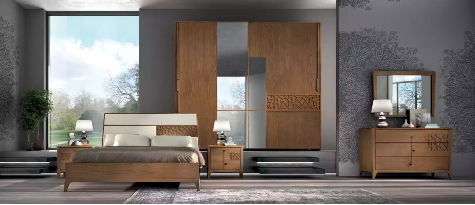 Bett Schlafzimmer Sets Designer Luxus Komplettes 2x Nachttische 3 tlg.