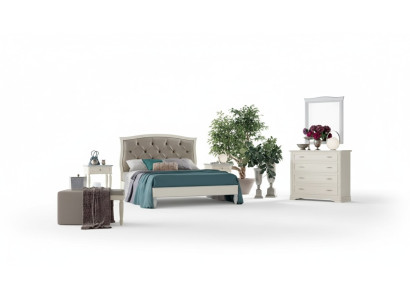 Bett 2x Nachttische 5 tlg. Schlafzimmer Design Luxus Kommode Komplettes
