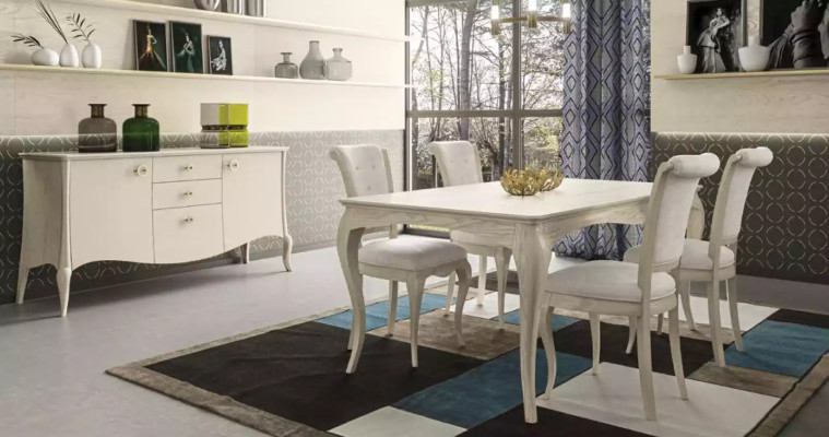 Esszimmer Tisch Esstisch 4x Stuhl Garnitur Tische Stühle Set 5tlg Möbel