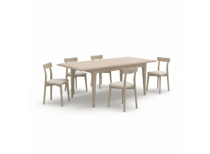 Essgarnitur Esstisch 6 x Stühle Garnitur Tisch Essgruppe 7tlg. Tisch Esszimmer