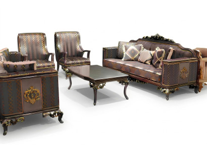Luxuriöse 3 Tlg Sofagarnitur Set Sofa 3 Sitzer Relax 2x Sessel Deluxe 