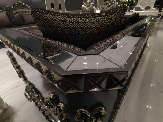 Prestigeträchtige 3+3+1 Wohnzimmer Garnitur Wohnzimmer set zwei Sofas und sessel
