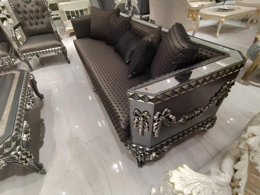Luxuriöse dreisitzer Sofa modernen 3 Sitzer Stilvolle Sofa 3 Sitzer Braun