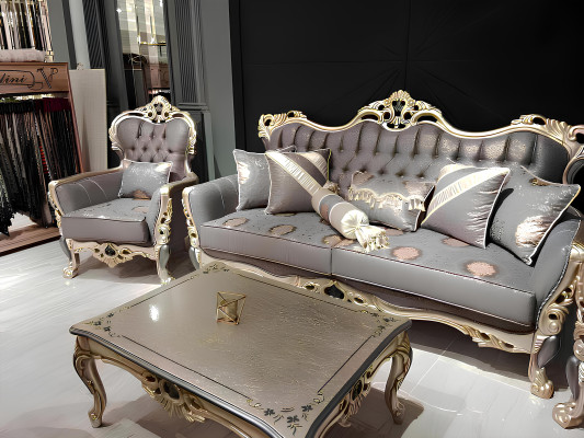 Stilvolles Chesterfield Wohnzimmer set Sofagarnitur 3+1+1 sitzer Couch