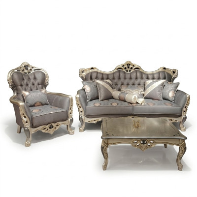 Luxus Wohnzimmer Möbel Sessel Hochwertiger Sessel Sessel Grau Neu Relax