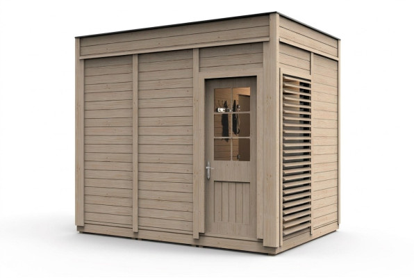 Sauna Holz Woodpro Garten Holzsauna Outdoor Saunas Trockensauna 345x245x318