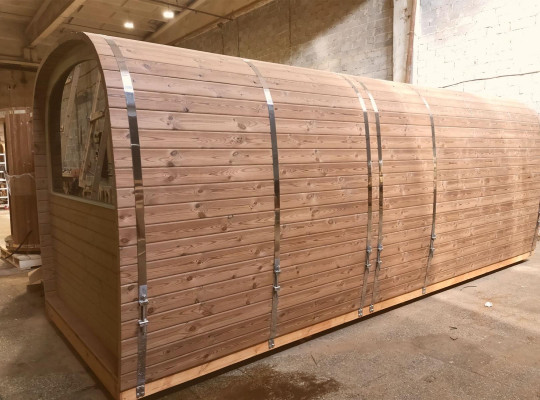 Holzsauna Außensauna Holz Kiefernholz Saunahaus Sauna Häuschen Haus