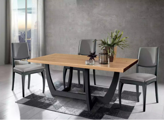 Esstisch 180cm Holz Küchentisch Esstische neu braun Tisch modern Tisch