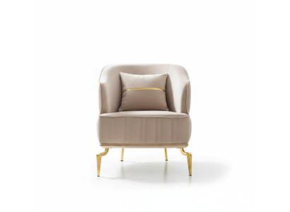 Wohnzimmer Sessel Möbel Drehsessel 1 Sitzer Moderne rot Design Textil