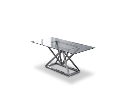 Designer Esszimmer Moderner Glastisch Edelstahltische Edelstahlgestell