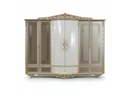 Kleiderschrank Schlafzimmer Sechstüriger Schrank Holz Schlafzimmer