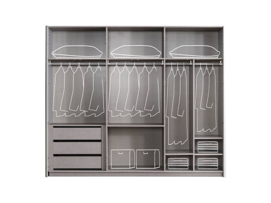 Moderner Weißer Kleiderschrank Holzschrank Schlafzimmer Luxus Möbel Neu