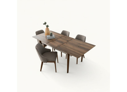 Großer Esszimmer Brauner Tisch Holz Möbel Designer Esszimmer Tische