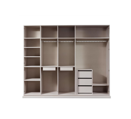 Grauer Schlafzimmer Kleiderschrank Luxus Schränke Holzschrank Möbel Schrank