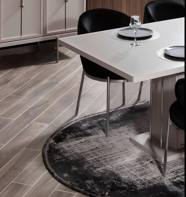 Esszimmer Garnitur Modernes Set Esstisch 4x Polsterstühle Sideobard 7tlg