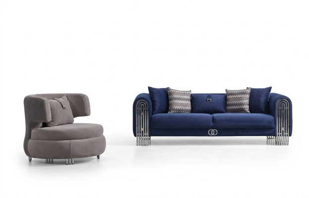 Luxus Sofagarnitur Couch Möbel 3+1 Sitzer Couchen Sofa Polster Möbel 2tlg