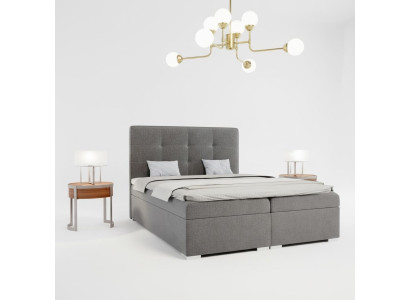 Bett Schlafzimmer Luxus Textil Möbel Polstermöbel Stil Boxspringbett