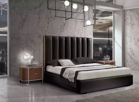 Komplettes Schlafzimmer Set Designer Möbel Doppelbett 2x Nachttische 5tlg