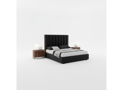 Komplettes Modernes Schlafzimmer Set Designer Bett + 2x Nachttische 3tlg