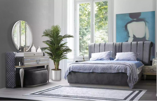 Schlafzimmer Schminktisch mit Spiegel Luxus Neu Konsole Modern Design