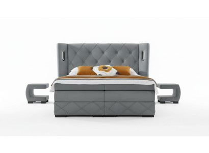 Schlafzimmer Set Bett 2x Nachttisch Modern Komplett Luxus Möbel Holz Einrichtung