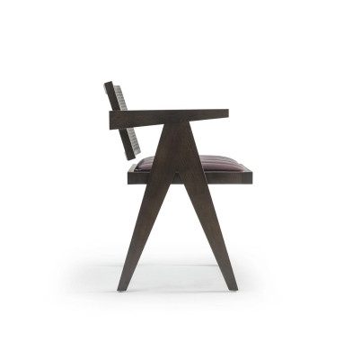 Holz stuhl Design Braun Armlehnstuhl Esszimmer Möbel Sitz Einrichtung Neu
