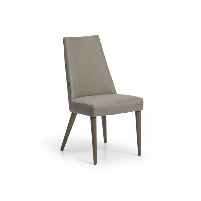 Holzstuhl Stoff Sitz Stuhl Esszimmer Neu Designer Möbel Luxus Stühle