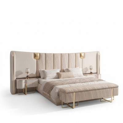 Bett 2x Nachttische Schlafzimmer Komplett Luxus Einrichtung Neu Möbel