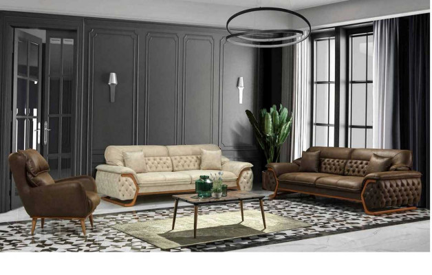Sofa 3 Sitzer Chesterfield Couch Polster Wohnzimmer Sofas Design Verstellbar