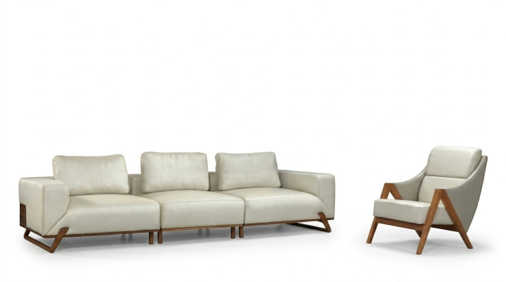 Sofagarnitur 3+1 Sitzer 3 Sessel Garnituren Stoff Wohnzimmer Set 3tlg