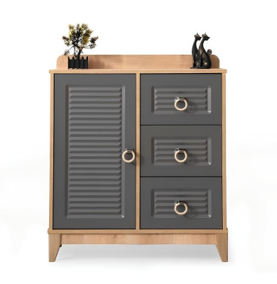 luxuriös Komplette Kindermöbel Bett Holz Set 4tlg Kinderzimmer Grau