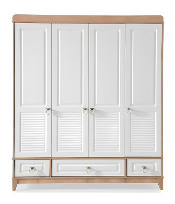 Modern Kinderzimmer Set Bett Kleiderschrank Kommode Schreibtisch Helles